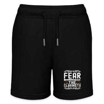 Clarinet Wind Instrument Clarinet player - Stanley/Stella MINI BOLTER Organic Teen Jogging Shorts - black - Front