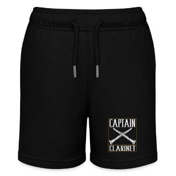 Klarinette Blasinstrument Klarinettenspieler - Stanley/Stella Teenager Bio-Joggingshorts MINI BOLTER - Schwarz - Vorne