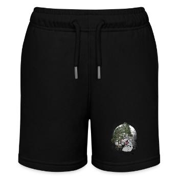 Waldbewohner Ratte Ratten Nagetier Halloween - Stanley/Stella Teenager Bio-Joggingshorts MINI BOLTER - Schwarz - Vorne