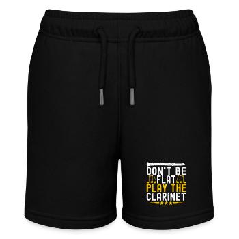 Klarinette Blasinstrument Klarinettenspieler - Stanley/Stella Teenager Bio-Joggingshorts MINI BOLTER - Schwarz - Vorne