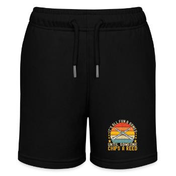 Klarinette Blasinstrument Klarinettenspieler - Stanley/Stella Teenager Bio-Joggingshorts MINI BOLTER - Schwarz - Vorne