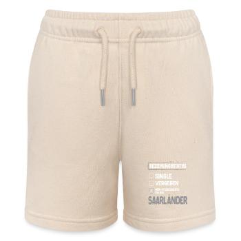 Saarländer Beziehungsstatus Saarland Saarländer - Stanley/Stella Teenager Bio-Joggingshorts MINI BOLTER - Natur - Vorne