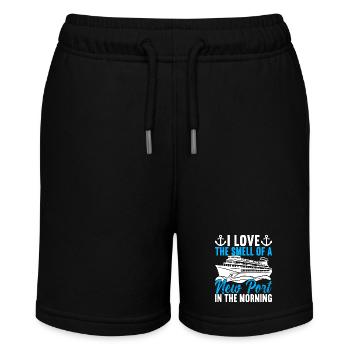 Kreuzfahrt Urlaub Kreuzfahrtschiff - Stanley/Stella Teenager Bio-Joggingshorts MINI BOLTER - Schwarz - Vorne