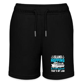 Cruise Holiday Cruise Ship - Stanley/Stella MINI BOLTER Organic Teen Jogging Shorts - black - Front