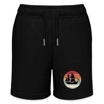Bateau pirate sur la mer au coucher du soleil - Short bio MINI BOLTER Stanley/Stella Ado - noir - Devant
