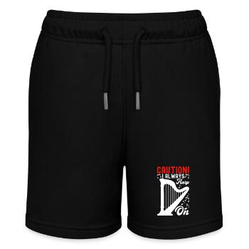 Harfe Design Für Harfenspieler - Stanley/Stella Teenager Bio-Joggingshorts MINI BOLTER - Schwarz - Vorne