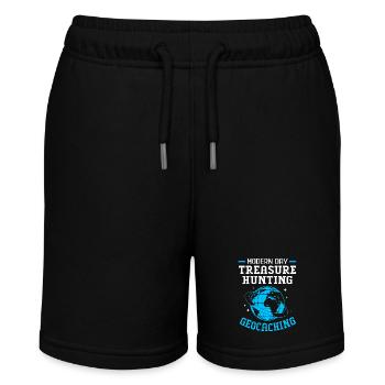 Geocaching Geocache Geocacher - Stanley/Stella Teenager Bio-Joggingshorts MINI BOLTER - Schwarz - Vorne