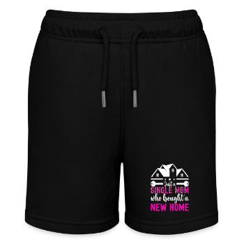 Hausbesitzer Einweihungsparty - Stanley/Stella Teenager Bio-Joggingshorts MINI BOLTER - Schwarz - Vorne