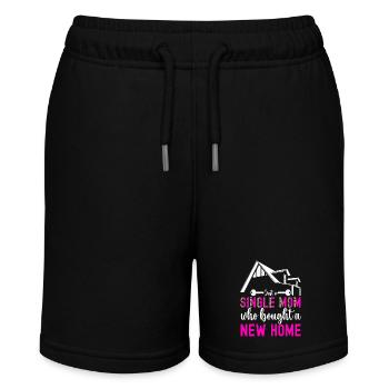 Hausbesitzer Einweihungsparty - Stanley/Stella Teenager Bio-Joggingshorts MINI BOLTER - Schwarz - Vorne