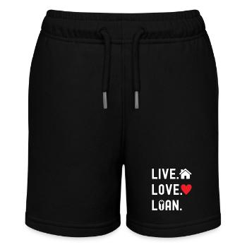 Hausbesitzer Einweihungsparty - Stanley/Stella Teenager Bio-Joggingshorts MINI BOLTER - Schwarz - Vorne
