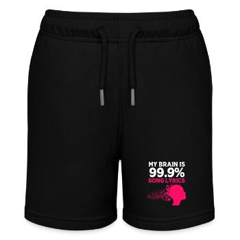 Karaoke - Stanley/Stella MINI BOLTER Organic Teen Jogging Shorts - black - Front
