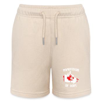 Marathon of Hope Canada Flag Canadian Maple Leaf - Stanley/Stella Teenager Bio-Joggingshorts MINI BOLTER - Natur - Vorne