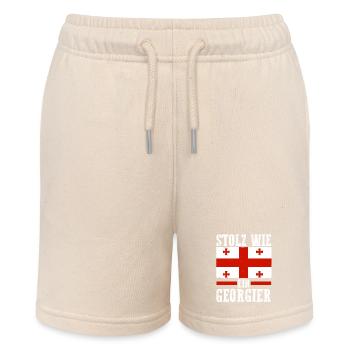 Georgian Georgia - Stanley/Stella MINI BOLTER Organic Teen Jogging Shorts - soft Ecru - Front