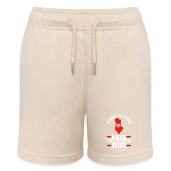 Albaner Albanisch Albanien - Stanley/Stella Teenager Bio-Joggingshorts MINI BOLTER - Natur - Vorne
