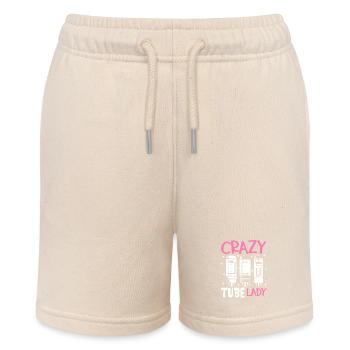 Crazy Tube Lady - Tube Amplifier - Stanley/Stella MINI BOLTER Organic Teen Jogging Shorts - soft Ecru - Front