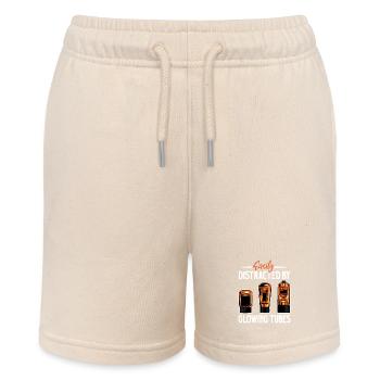 Deflected by Glowing Tubes - Vacuum Tubes - Stanley/Stella MINI BOLTER Organic Teen Jogging Shorts - soft Ecru - Front