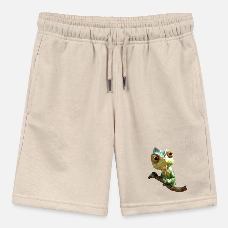 Chamäleon Echse Reptil Leguan Eidechse Chamäleons Stanley/Stella Teenager Bio-Joggingshorts MINI BOLTER