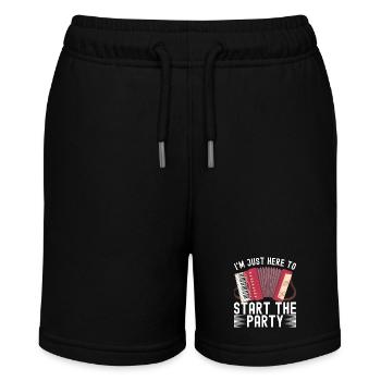 Akkordeon Instrument Akkordeonspieler - Stanley/Stella Teenager Bio-Joggingshorts MINI BOLTER - Schwarz - Vorne