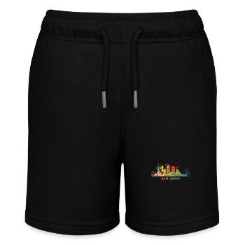 San Diegan Skyline San Diego - Stanley/Stella MINI BOLTER Organic Teen Jogging Shorts - black - Front