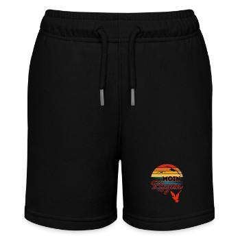 Moin Rügen avec mouette dans le style rétro île de Rügen - Short bio MINI BOLTER Stanley/Stella Ado - noir - Devant