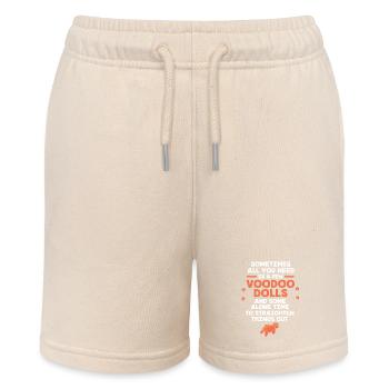 Voodoo - Stanley/Stella Teenager Bio-Joggingshorts MINI BOLTER - Natur - Vorne
