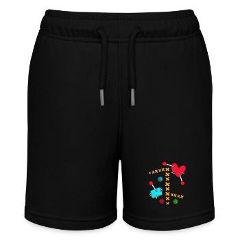 Voodoo - Stanley/Stella Teenager Bio-Joggingshorts MINI BOLTER - Schwarz - Vorne