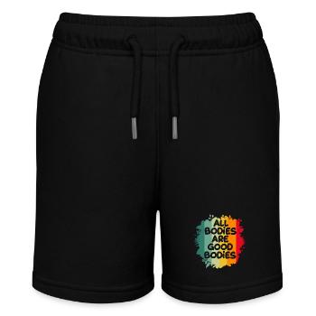 Body Positivity Feminist Feminismus Feministin - Stanley/Stella Teenager Bio-Joggingshorts MINI BOLTER - Schwarz - Vorne