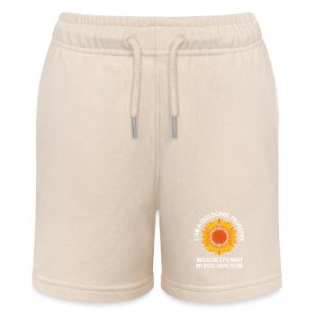 Kindergarten Erziehung Erzieher Erzieherin - Stanley/Stella Teenager Bio-Joggingshorts MINI BOLTER - Natur - Vorne