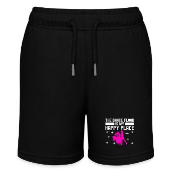 Ballsaal Tanz Ballsaaltänzer Gesellschaftstänzer - Stanley/Stella Teenager Bio-Joggingshorts MINI BOLTER - Schwarz - Vorne