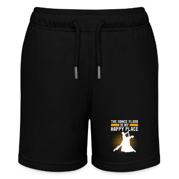 Ballsaal Tanz Ballsaaltänzer Gesellschaftstänzer - Stanley/Stella Teenager Bio-Joggingshorts MINI BOLTER - Schwarz - Vorne