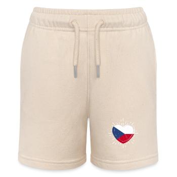 Tschechen Tschechisch Tschechien - Stanley/Stella Teenager Bio-Joggingshorts MINI BOLTER - Natur - Vorne
