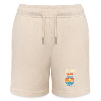 Soleil Sable et Plage - Short bio MINI BOLTER Stanley/Stella Ado - écru doux - Devant
