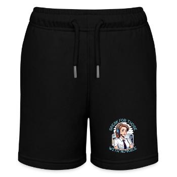 Receptionist Speak For Those With No Secretary - Stanley/Stella MINI BOLTER Organic Teen Jogging Shorts - black - Front