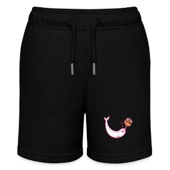 Drôle NarvalBeignet Mignon Baleine Amoureux Desserts - Short bio MINI BOLTER Stanley/Stella Ado - noir - Devant