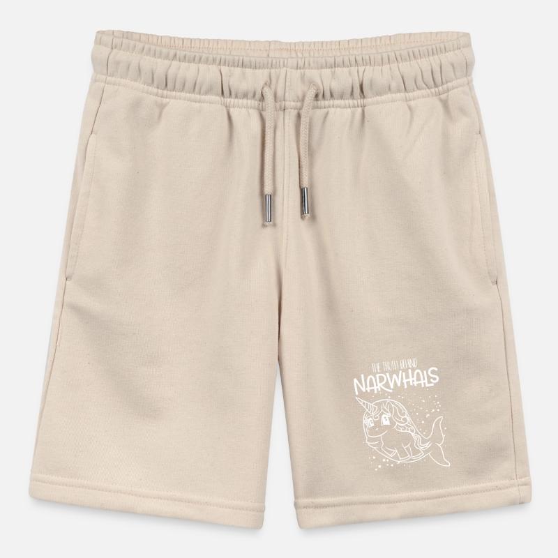 The Truth Behind Narwhals Unicorn Inside Fun Fish Stanley/Stella MINI BOLTER Organic Teen Jogging Shorts