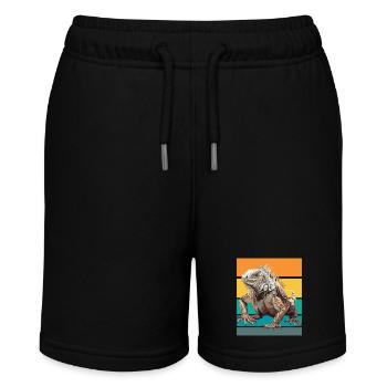 Design rétro Iguana - Short bio MINI BOLTER Stanley/Stella Ado - noir - Devant