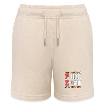 P.E Instructor Powerful Education Personal Trainer - Stanley/Stella Teenager Bio-Joggingshorts MINI BOLTER - Natur - Vorne