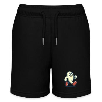 Lustiger Vintage Geist Retro Kunst Stil - Stanley/Stella Teenager Bio-Joggingshorts MINI BOLTER - Schwarz - Vorne