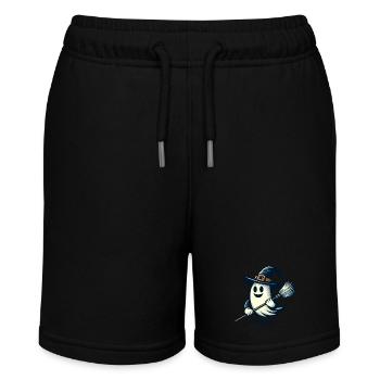 Funny Witch Spirit Witch Broom Halloween Fun - Stanley/Stella MINI BOLTER Organic Teen Jogging Shorts - black - Front