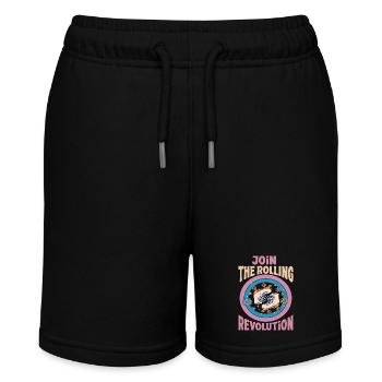 Roller Skating Skate Join The Rolling Revolution - Stanley/Stella MINI BOLTER Organic Teen Jogging Shorts - black - Front