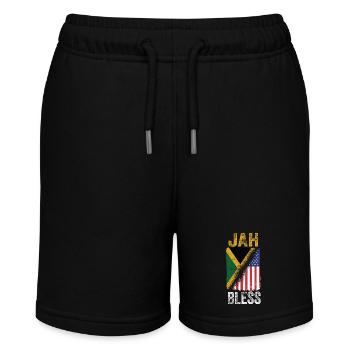 Jah Bless Drapeau américain Reggae Jamaica Roots - Short bio MINI BOLTER Stanley/Stella Ado - noir - Devant