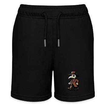 Retro Vintage Cartoon Creepy Halloween Decoration - Stanley/Stella MINI BOLTER Organic Teen Jogging Shorts - black - Front