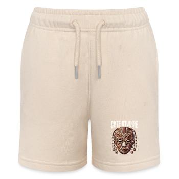 Elfenbeinküste Westafrika Elefant Ivorische Flagge - Stanley/Stella Teenager Bio-Joggingshorts MINI BOLTER - Natur - Vorne