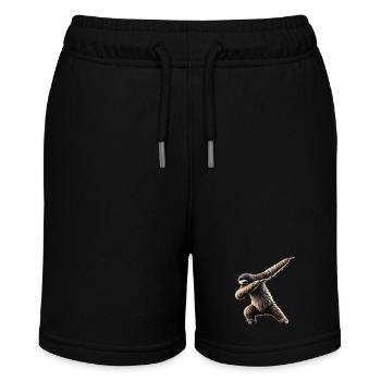 Funny Dabbing Sloth Dance Animal Lover Dab - Stanley/Stella MINI BOLTER Organic Teen Jogging Shorts - black - Front