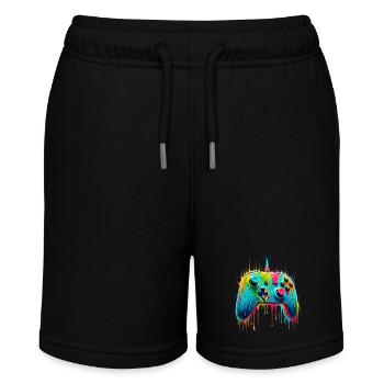 Colorful Gaming Gamer Controller - Stanley/Stella MINI BOLTER Organic Teen Jogging Shorts - black - Front