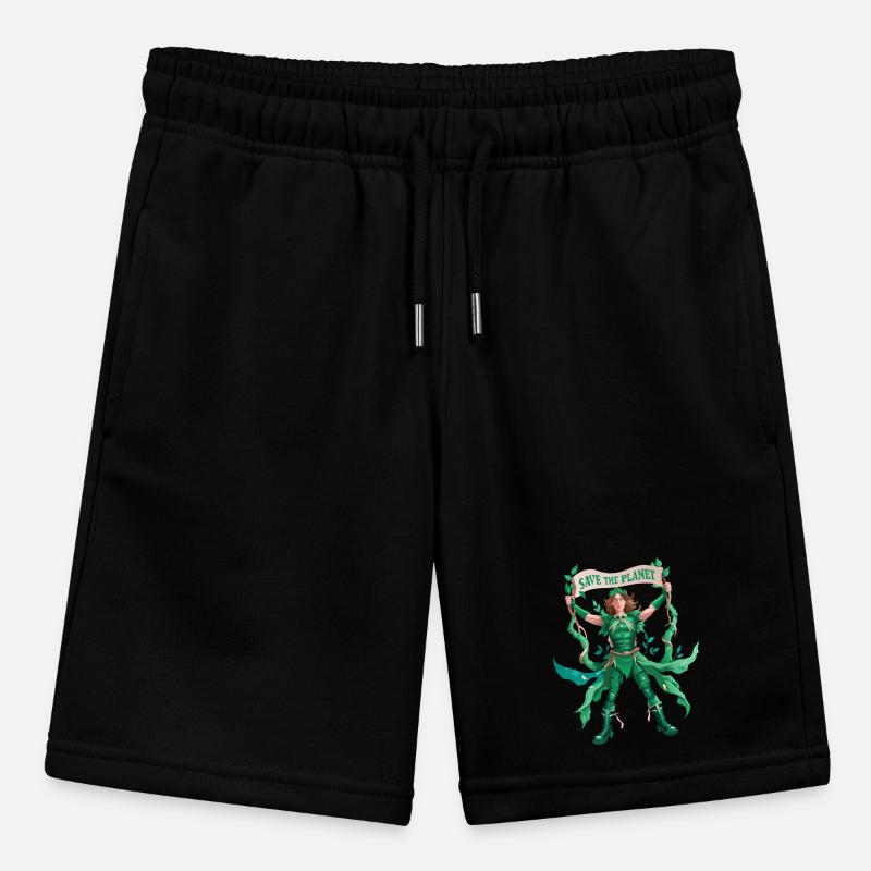 ECO WARRIOR SAVE THE PLANET Stanley/Stella MINI BOLTER Organic Teen Jogging Shorts