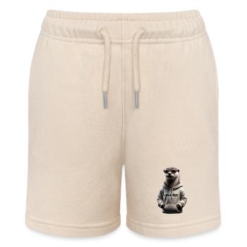 Funny Otter Chill Out Animal Lover Chill - Stanley/Stella MINI BOLTER Organic Teen Jogging Shorts - soft Ecru - Front