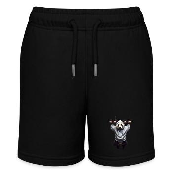 Lustiges Panda Bär Chill Out Tierliebhaber Chillen - Stanley/Stella Teenager Bio-Joggingshorts MINI BOLTER - Schwarz - Vorne