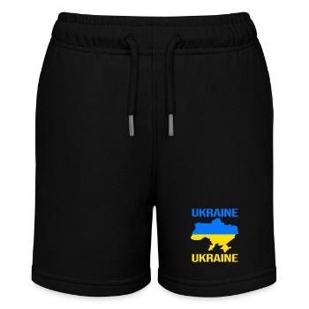 Ukraine - Stanley/Stella MINI BOLTER Organic Teen Jogging Shorts - black - Front