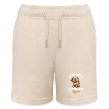Labradoodle Mama - Stanley/Stella Teenager Bio-Joggingshorts MINI BOLTER - Natur - Vorne